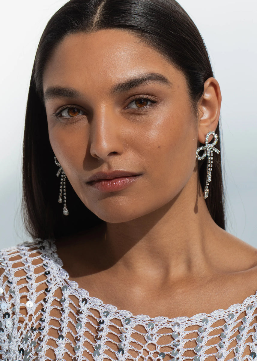 【ジェニファー・ベア】Mirabelle Earrings Mirabelle Earrings -- Crystal – Jennifer Behr LLC