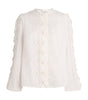 Zimmermann Lucky Embroidered Blouse Ivory
