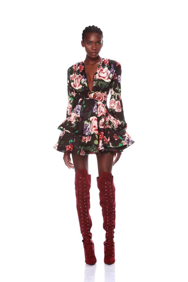 Bronx and Banco Bedouin Rose Mini Dress Black Floral – ShopSixtyFive