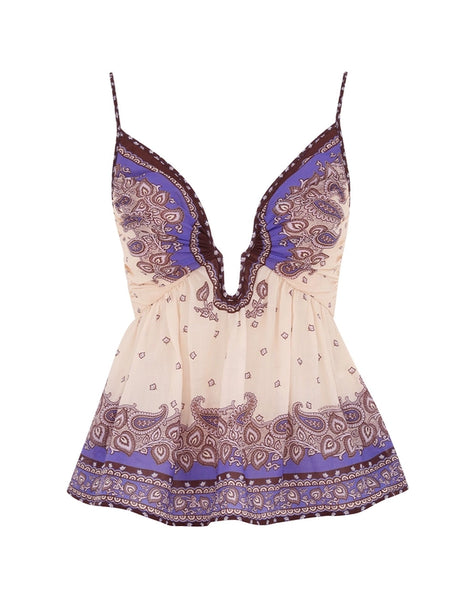 【Zimmermann】Maxine paisley ramie culottes Maxine paisley ramie culottes in multicoloured - Zimmermann