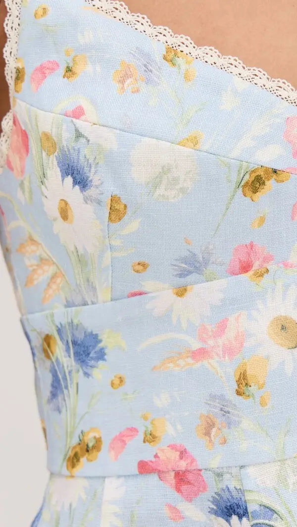 Zimmermann Lucky Picnic Mini Dress Blue Bouquet – ShopSixtyFive