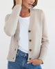 State Of Cotton The Peyton Cotton Cardigan Oat Heather