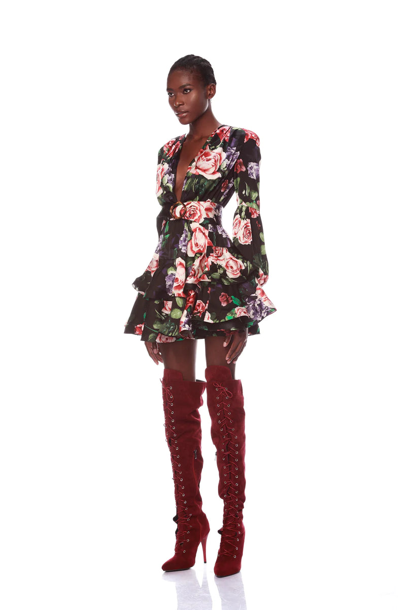 Bronx and Banco Bedouin Rose Mini Dress Black Floral – ShopSixtyFive