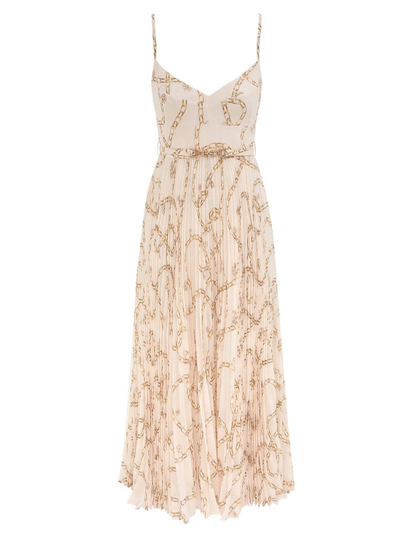 knee length dresses for ladies Zimmermann Sunray Pleated Picnic Dress – ShopSixtyFive