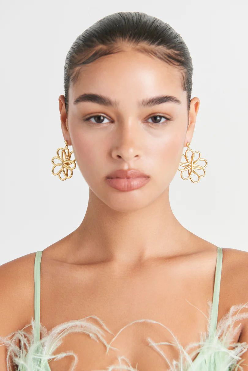 Cult Gaia BLOOM CHOKER - Necklace - clear/gold-coloured/gold-coloured 
